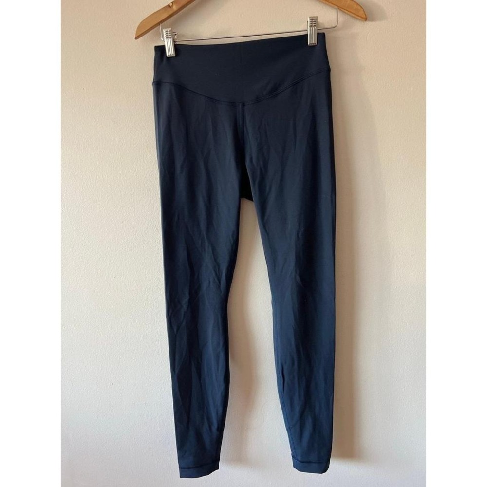 Lululemon Wunder Under High Rise Leggings Size 8 Navy Blue